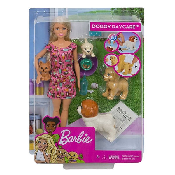 Barbie con mascotas fashion